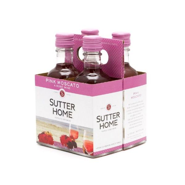 SUTTER HOME PINK MOSCATO 4PK