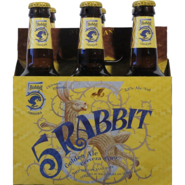 5 RABBIT GOLDEN ALE 12OZ 6PK